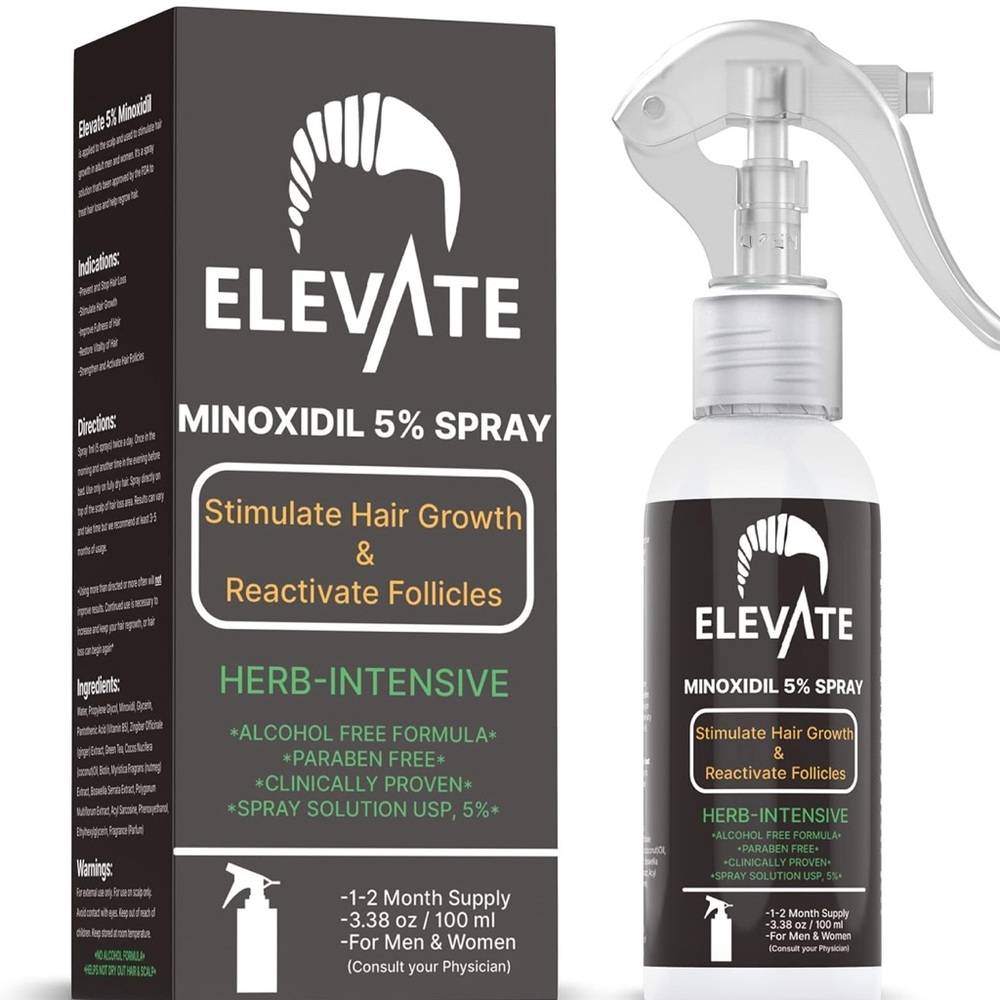 Elevate Minoxidil 5% Hair Growth Spray